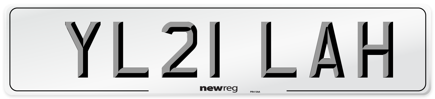 YL21 LAH Number Plate from New Reg